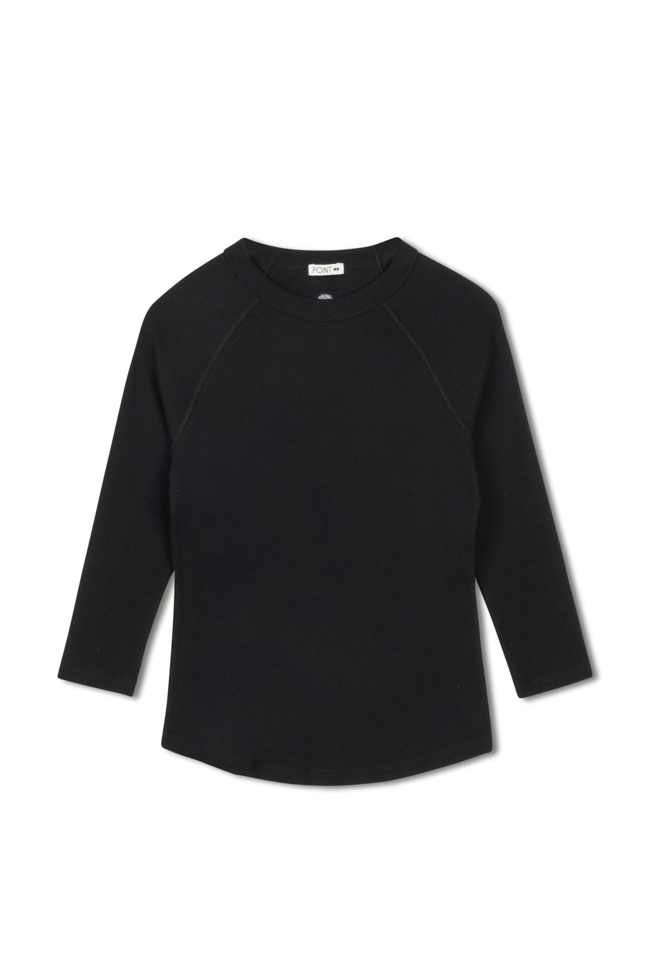 point 3/4 washed raglan tee