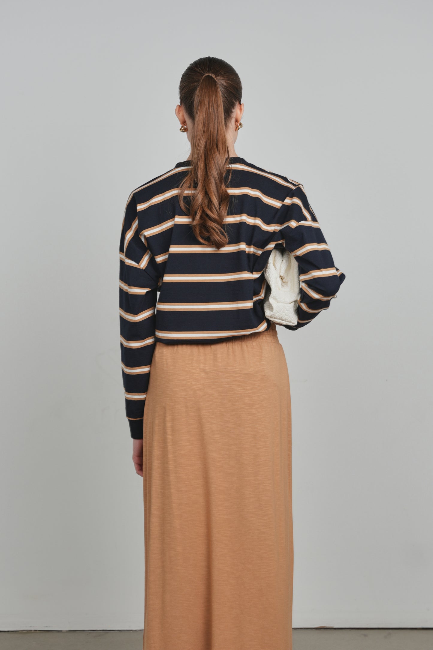 POINT STRIPE BOYFRIEND TEE