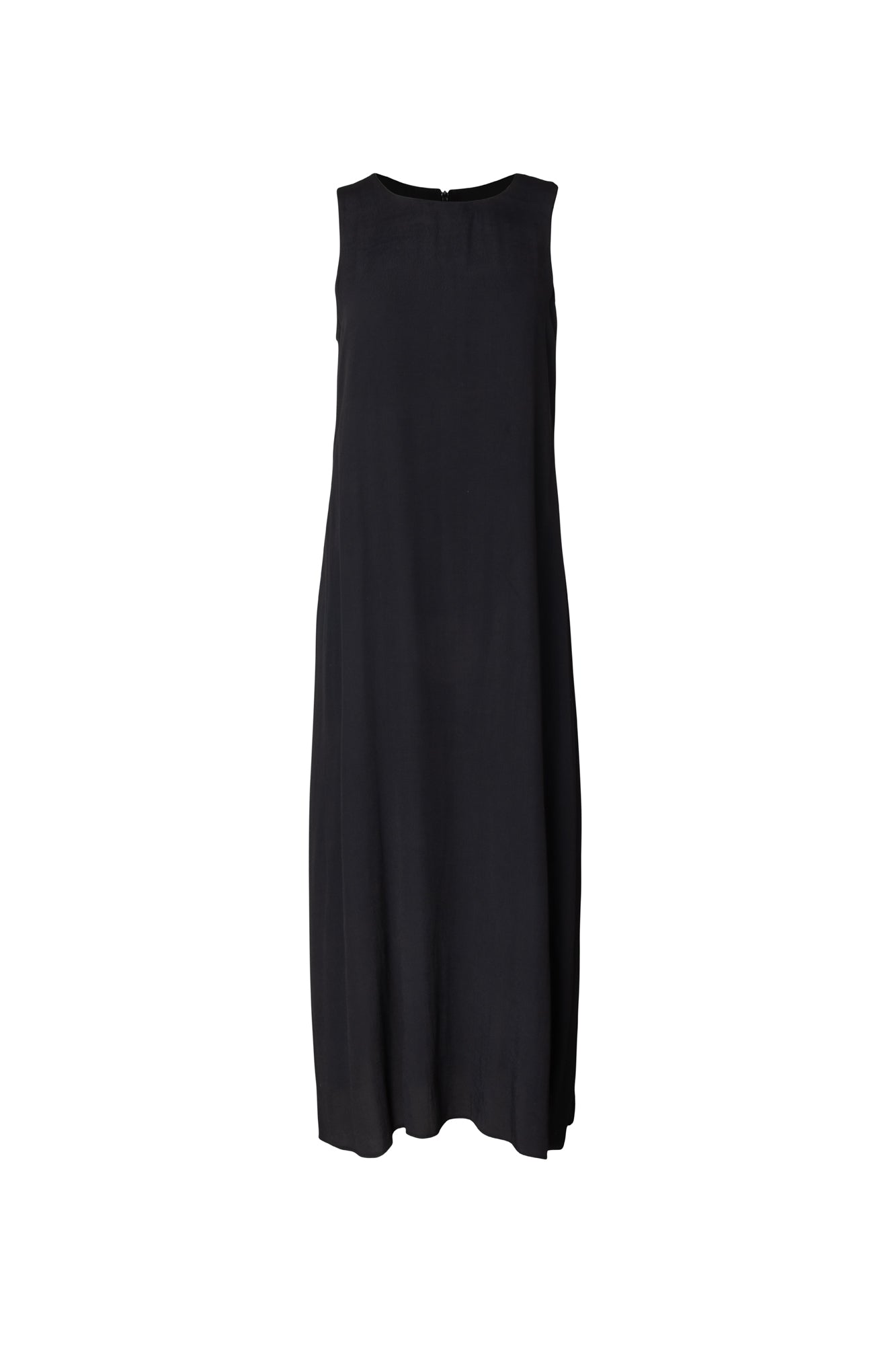 POINT GEORGETTE COLUMN DRESS