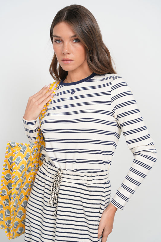 POINT STRIPE LOGO CREW