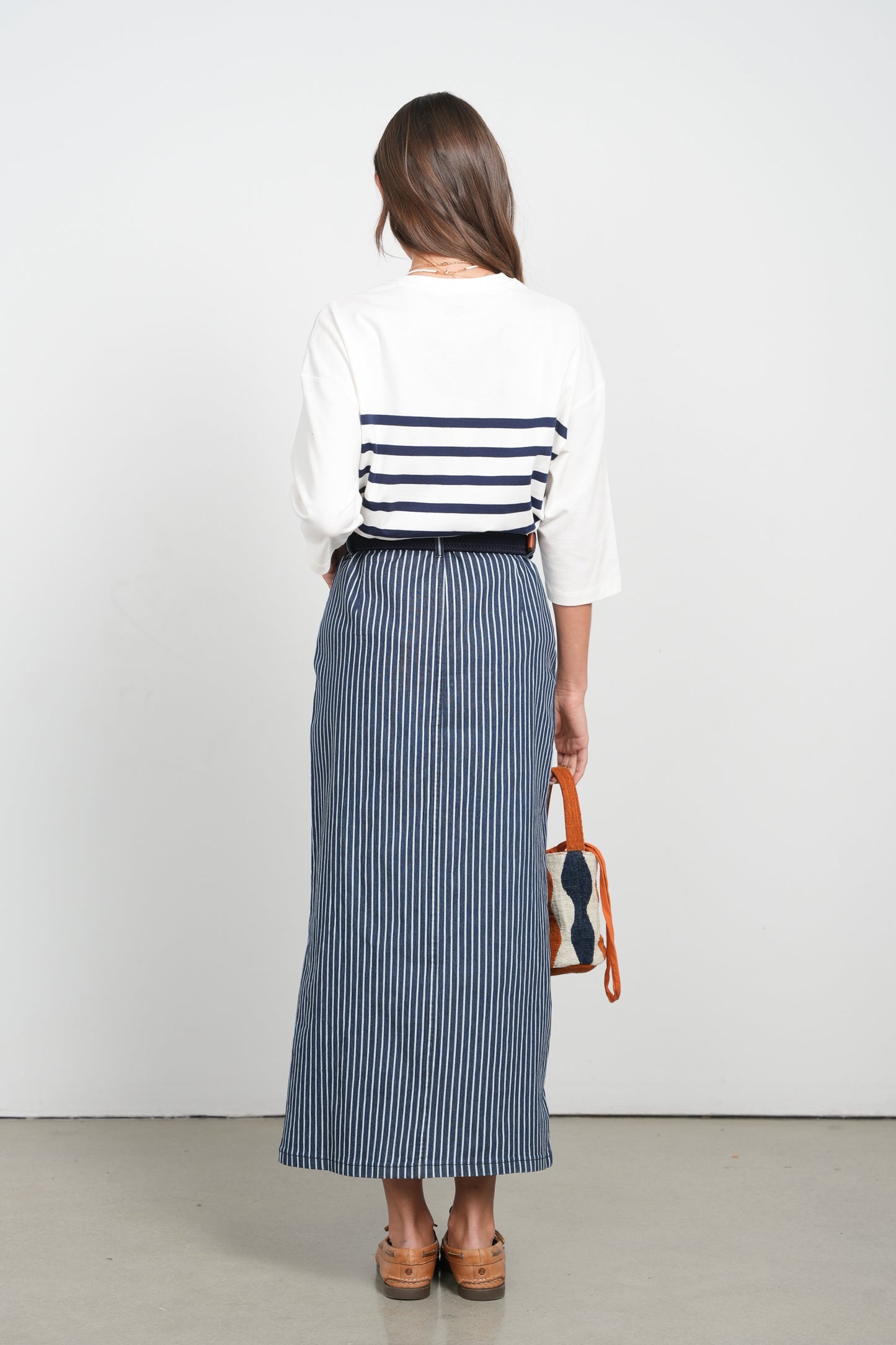 POINT X HD STRIPED MAXI SKIRT