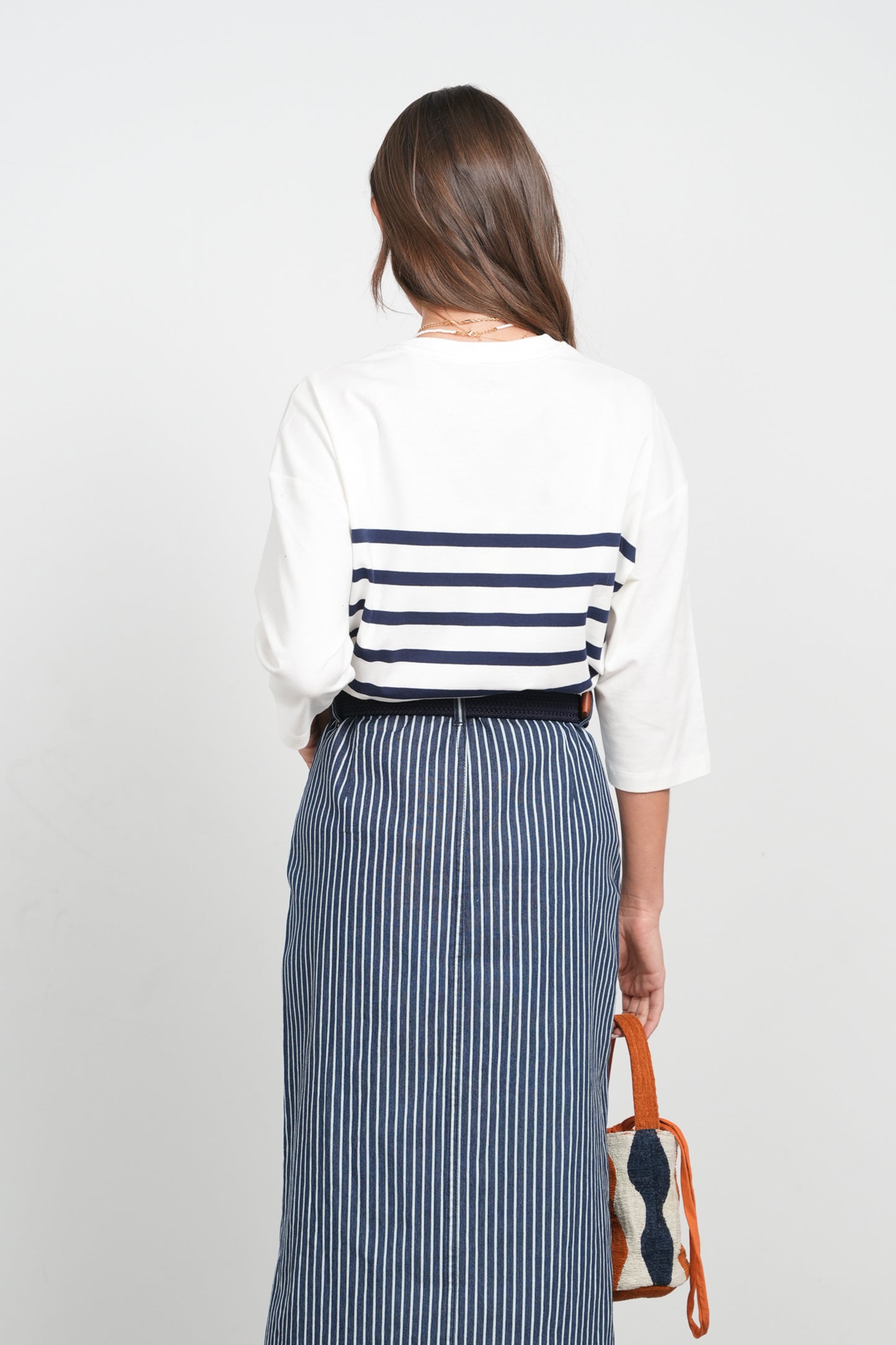 POINT JERSEY STRIPE TEE