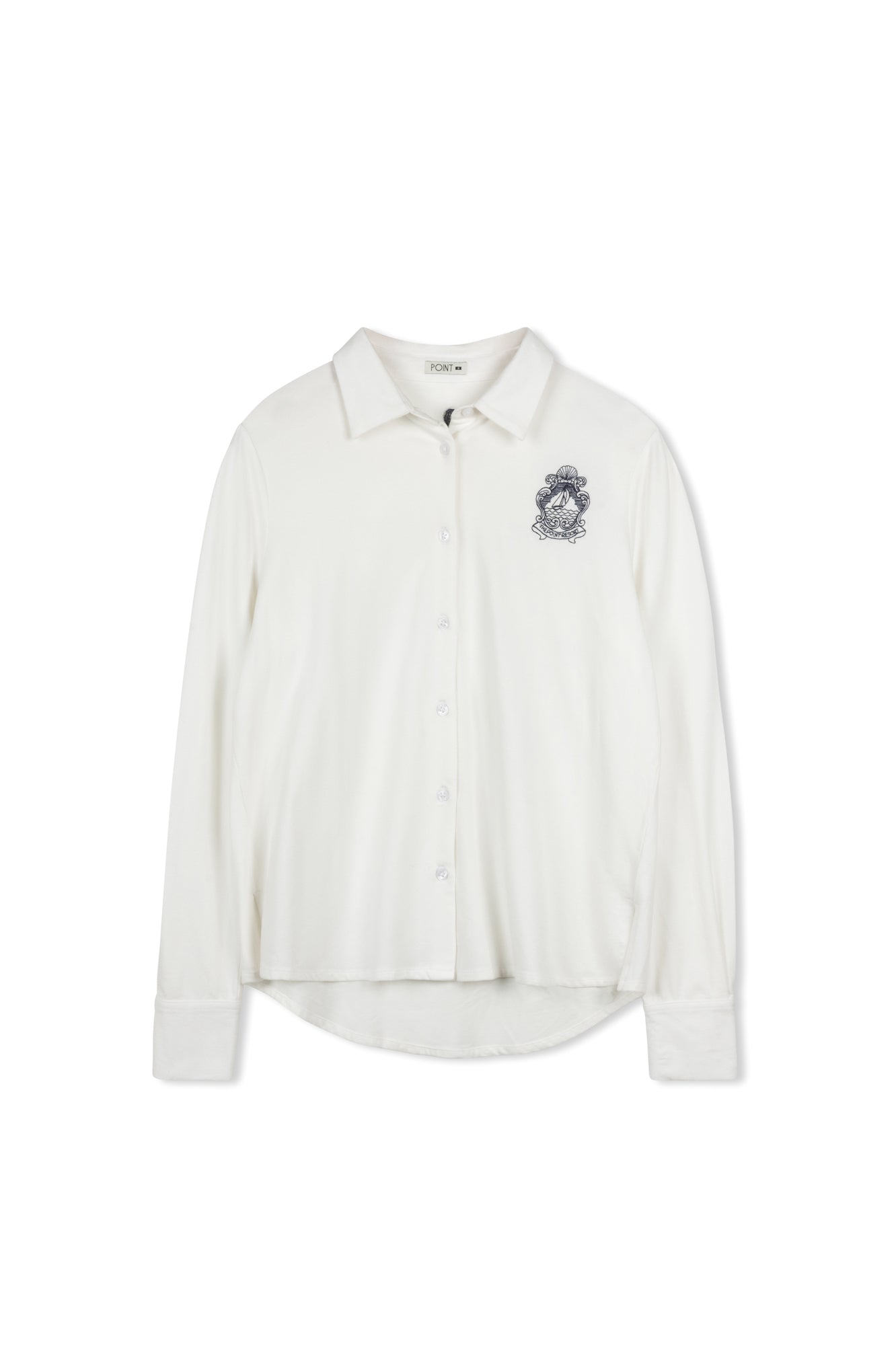 POINT KNIT BUTTON UP SHIRT