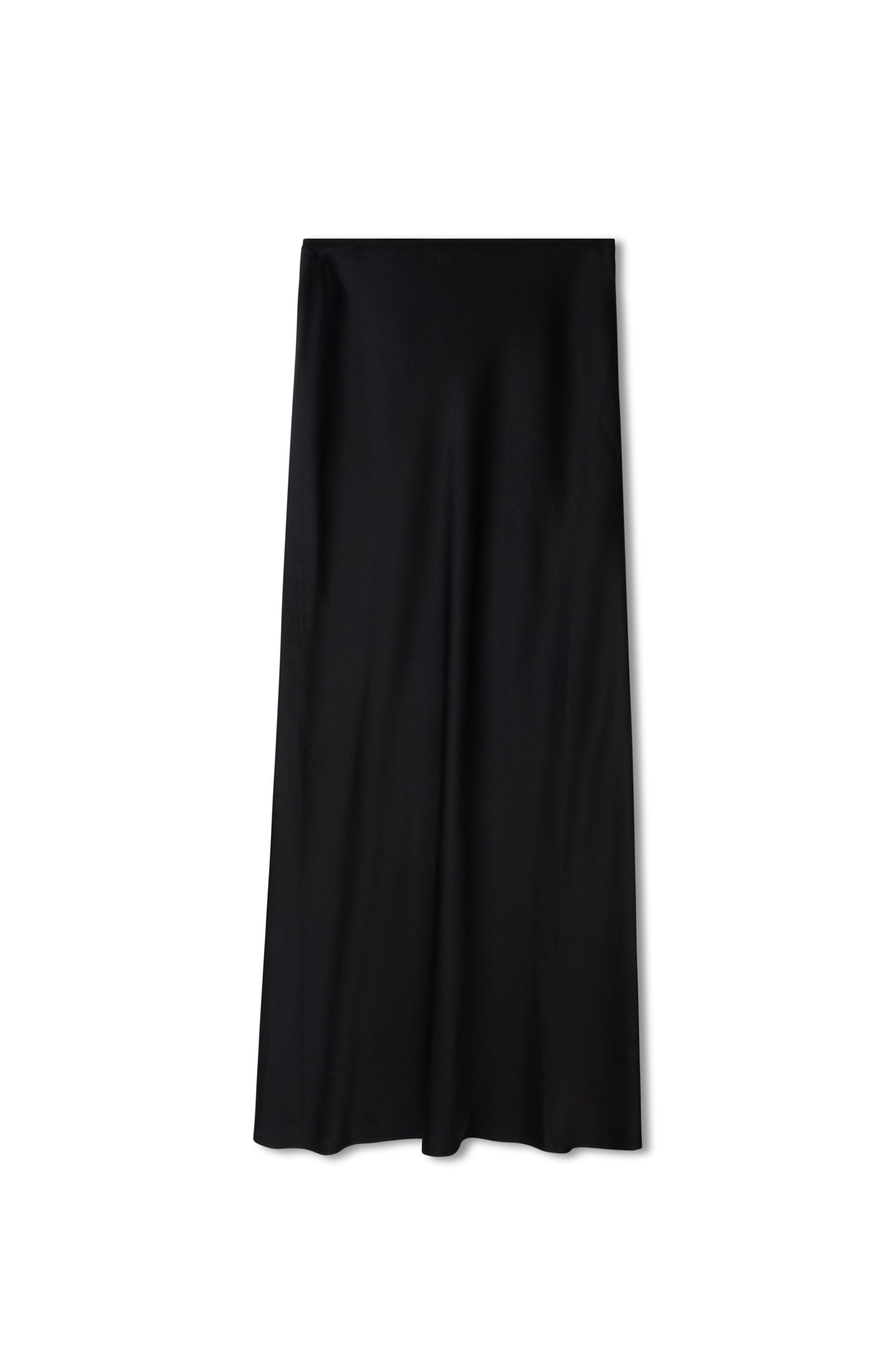 POINT SATIN STRAIGHT SKIRT