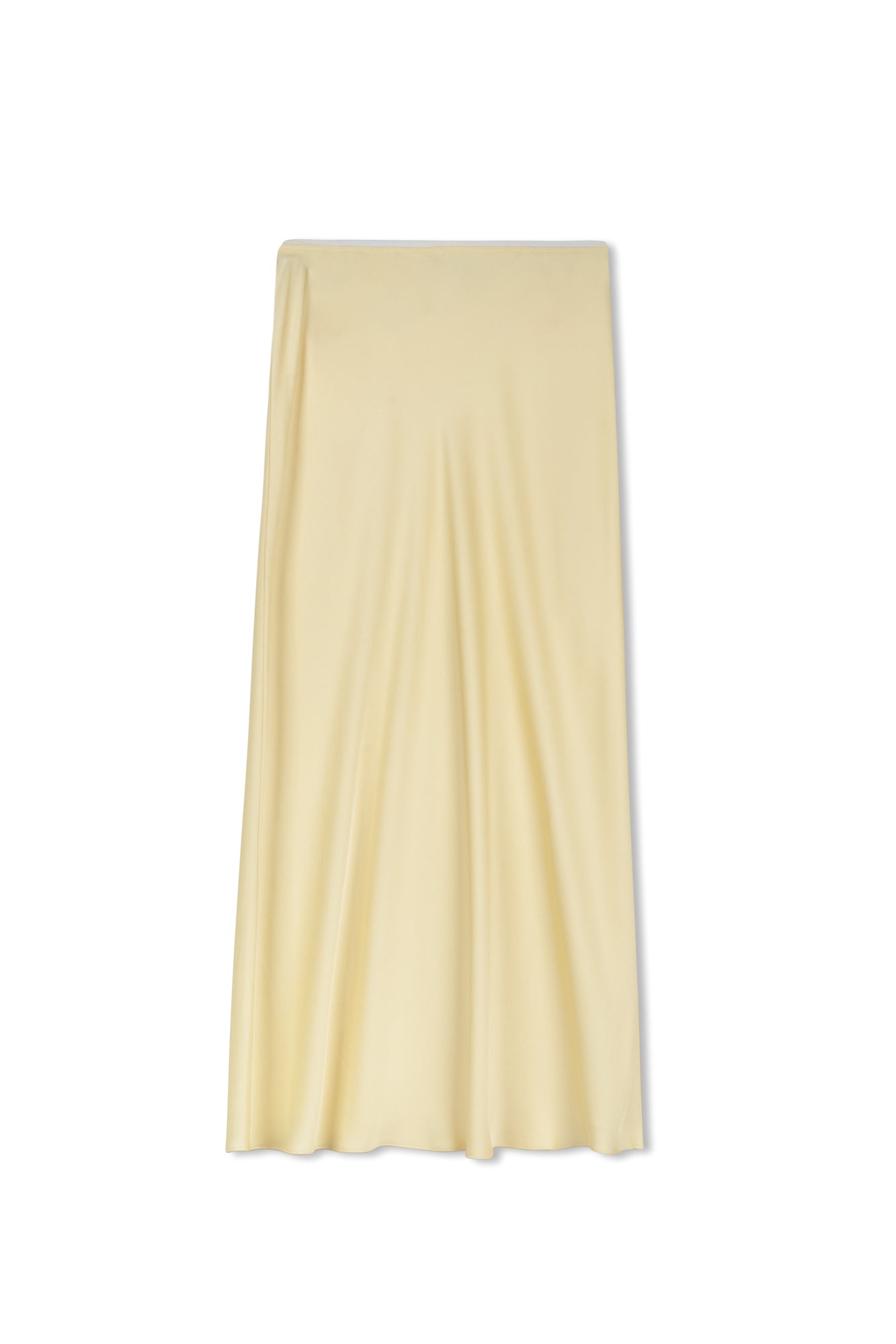 POINT SATIN STRAIGHT SKIRT