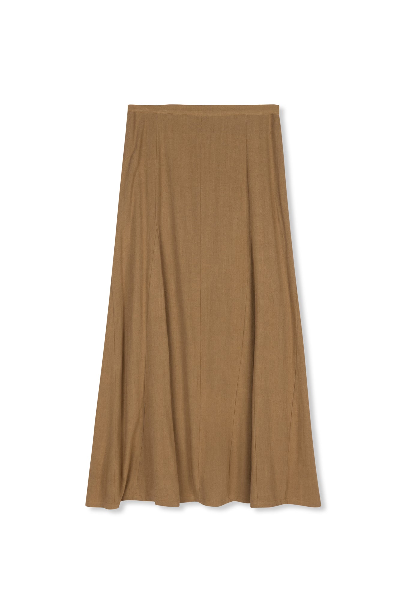 POINT GORED LINEN SKIRT