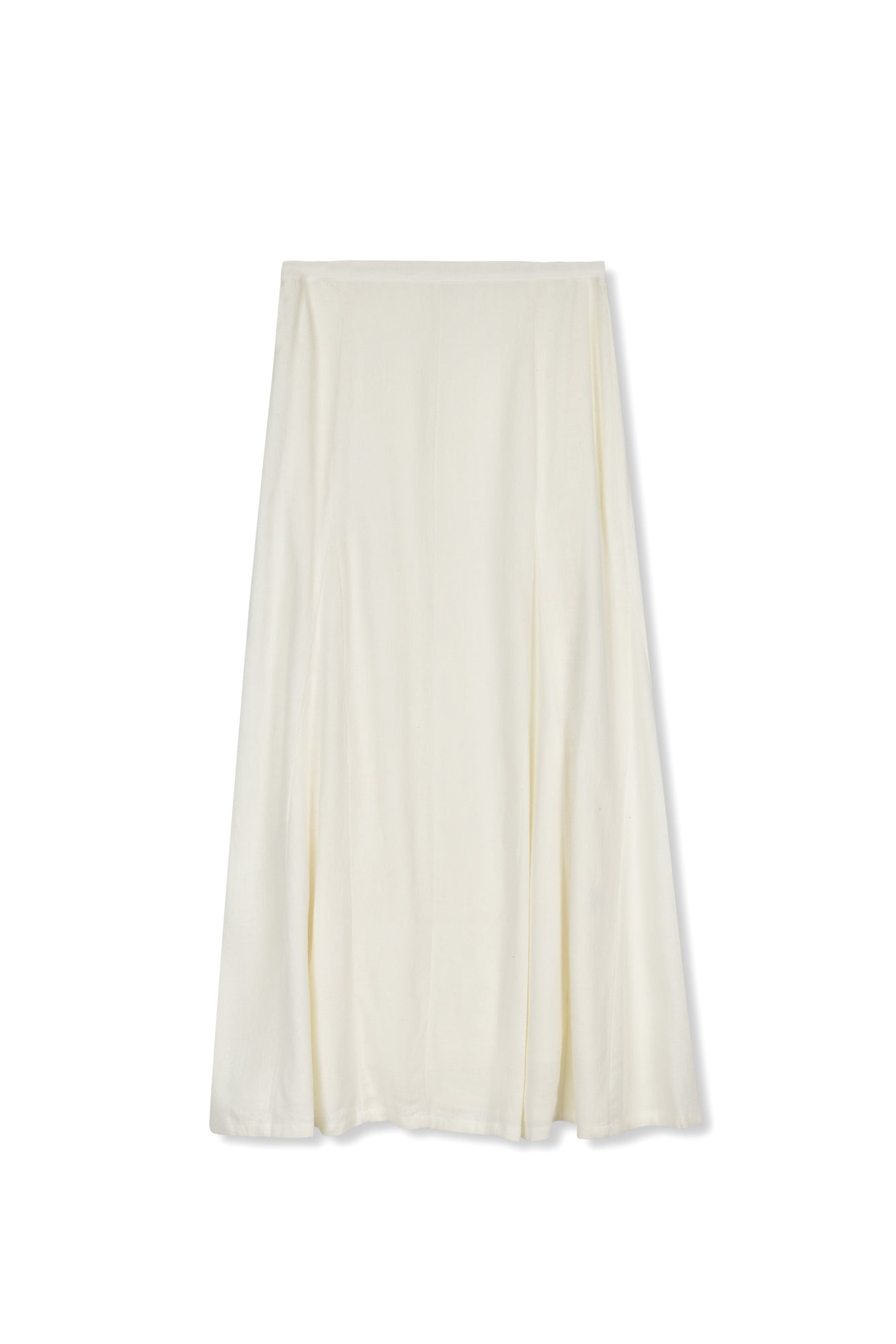 POINT GORED LINEN SKIRT