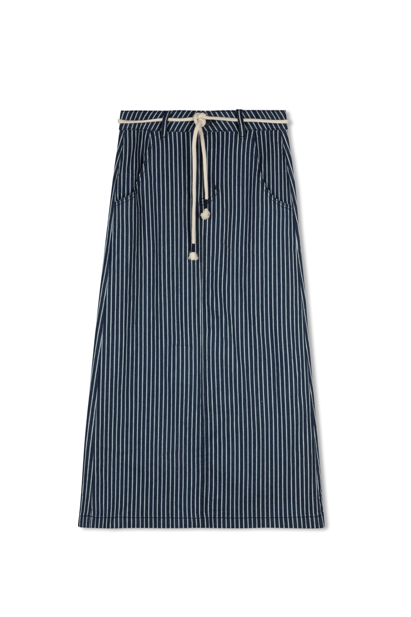 POINT X HD STRIPED SKIRT W/ ROPE BELT