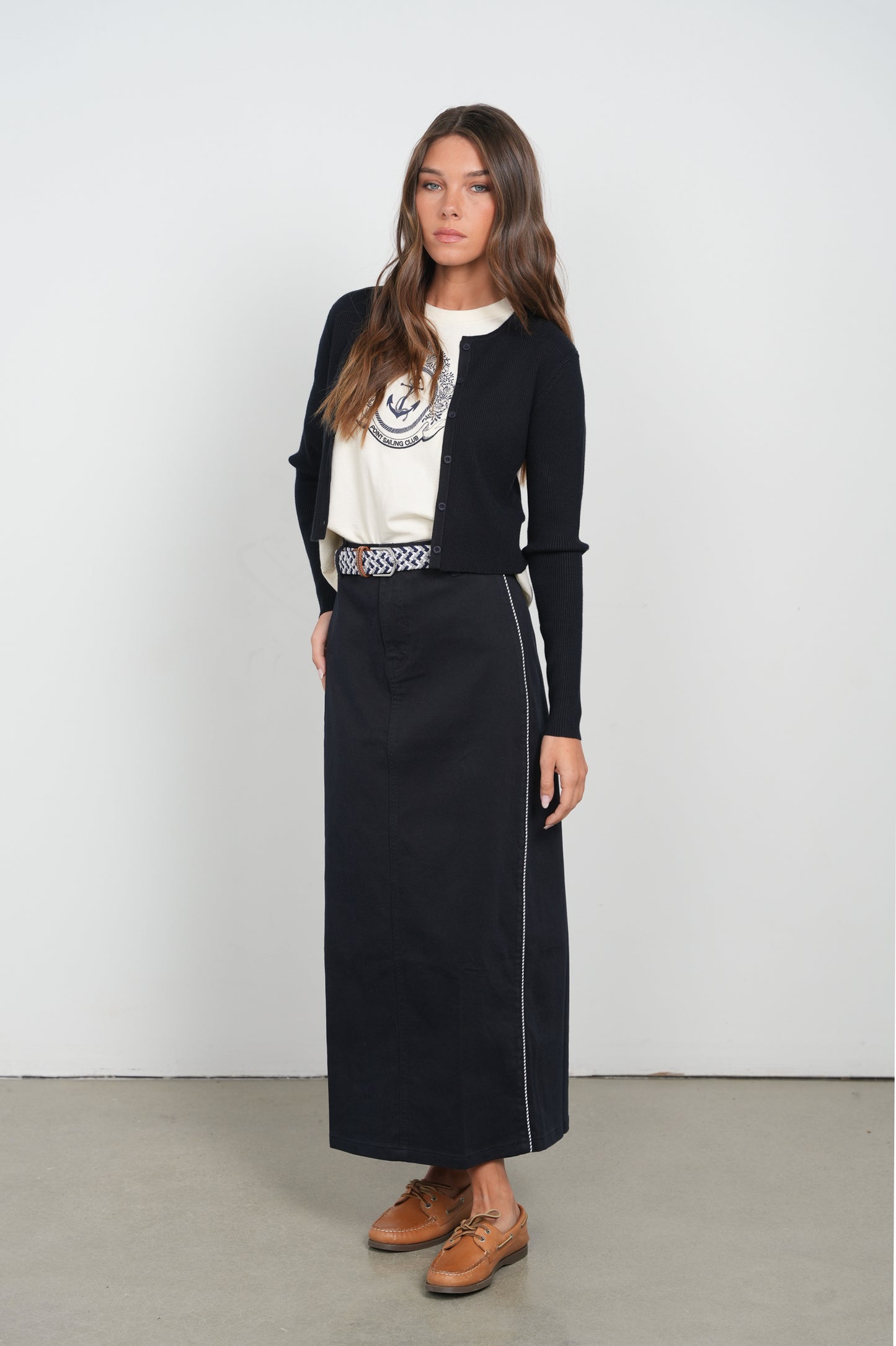 POINT X HD MAXI SKIRT W/ PIPING