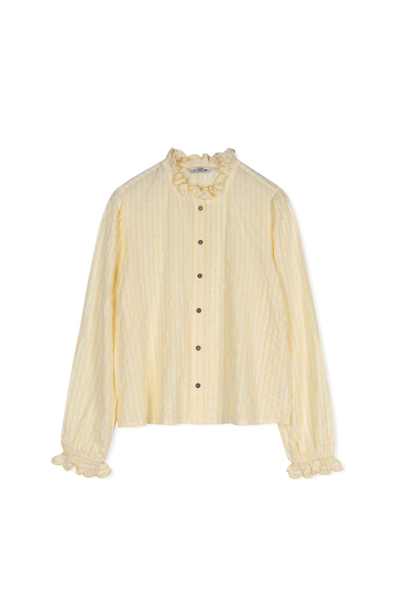 POINT RUFFLE BLOUSE