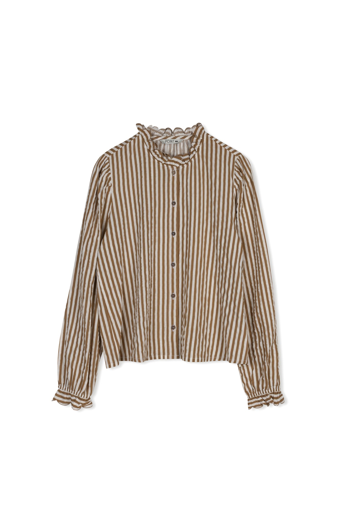 POINT RUFFLE BLOUSE