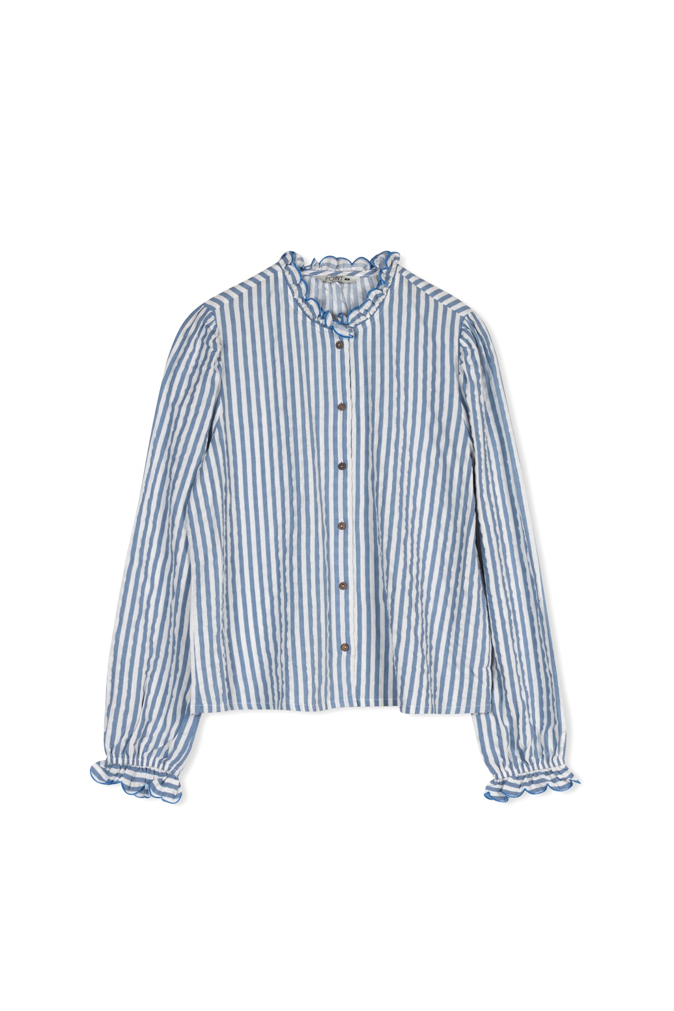POINT RUFFLE BLOUSE