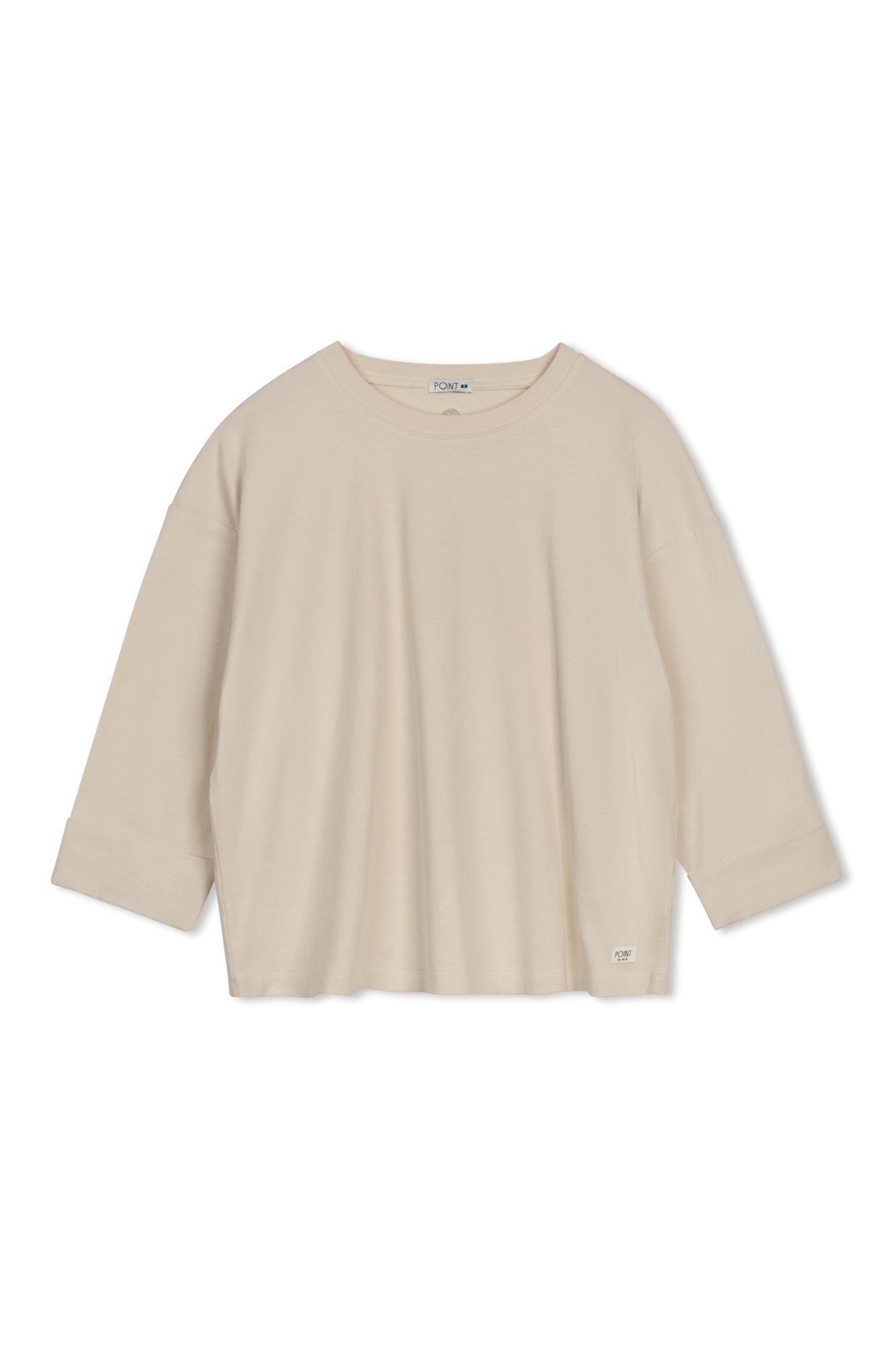 POINT ROLL CUFF TEE