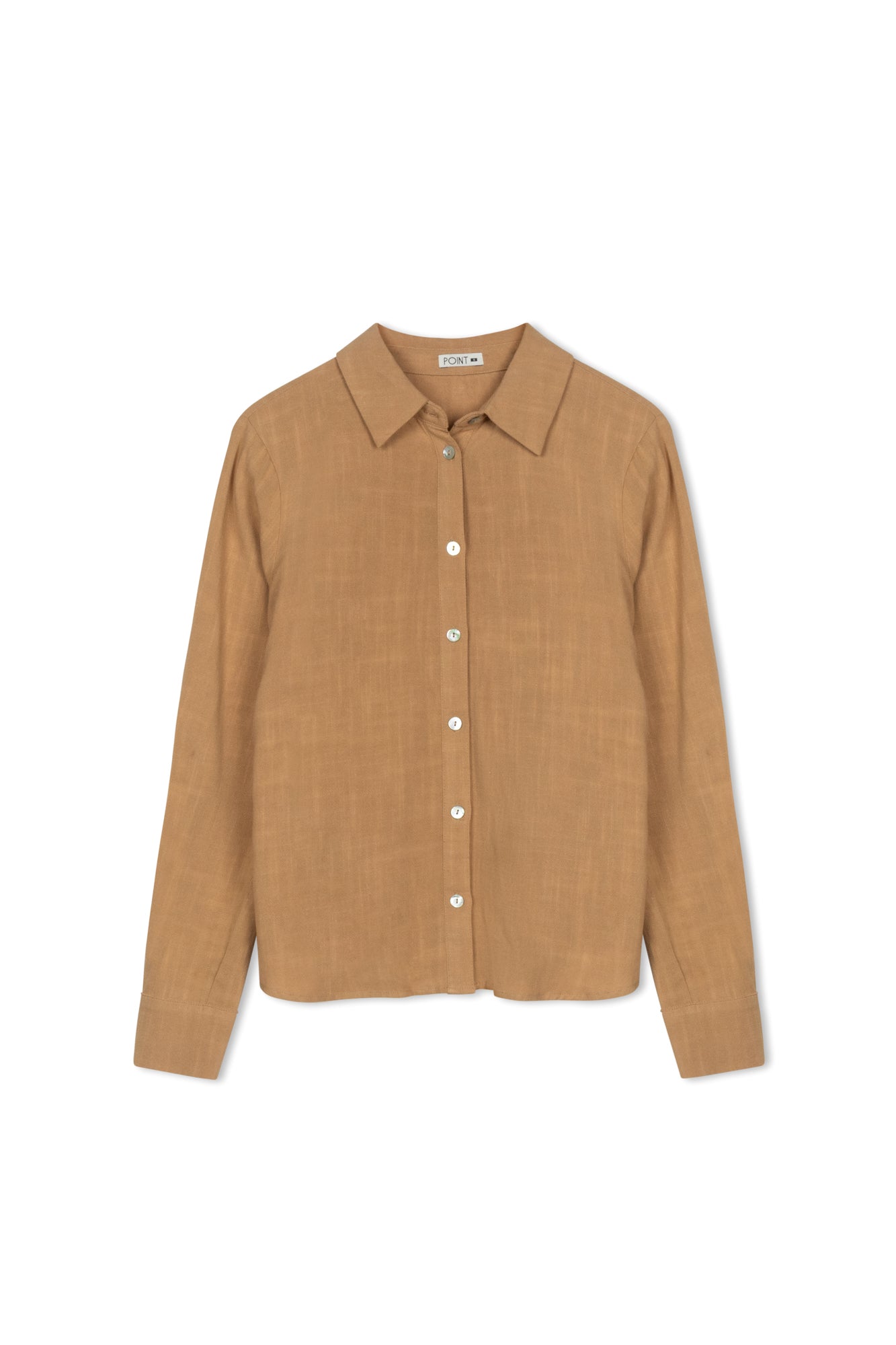 POINT LINEN BUTTON UP SHIRT