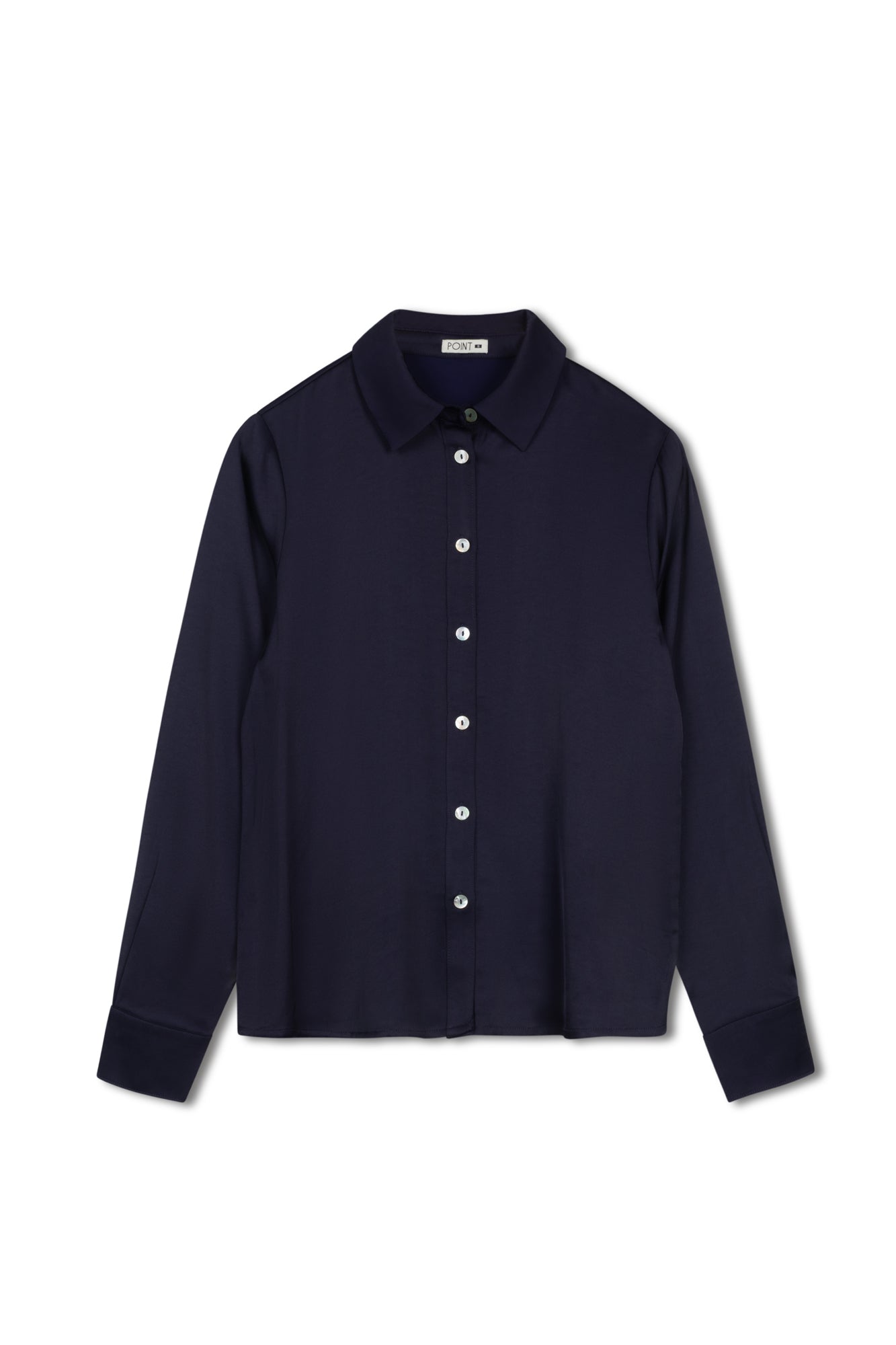 POINT LINEN BUTTON UP SHIRT