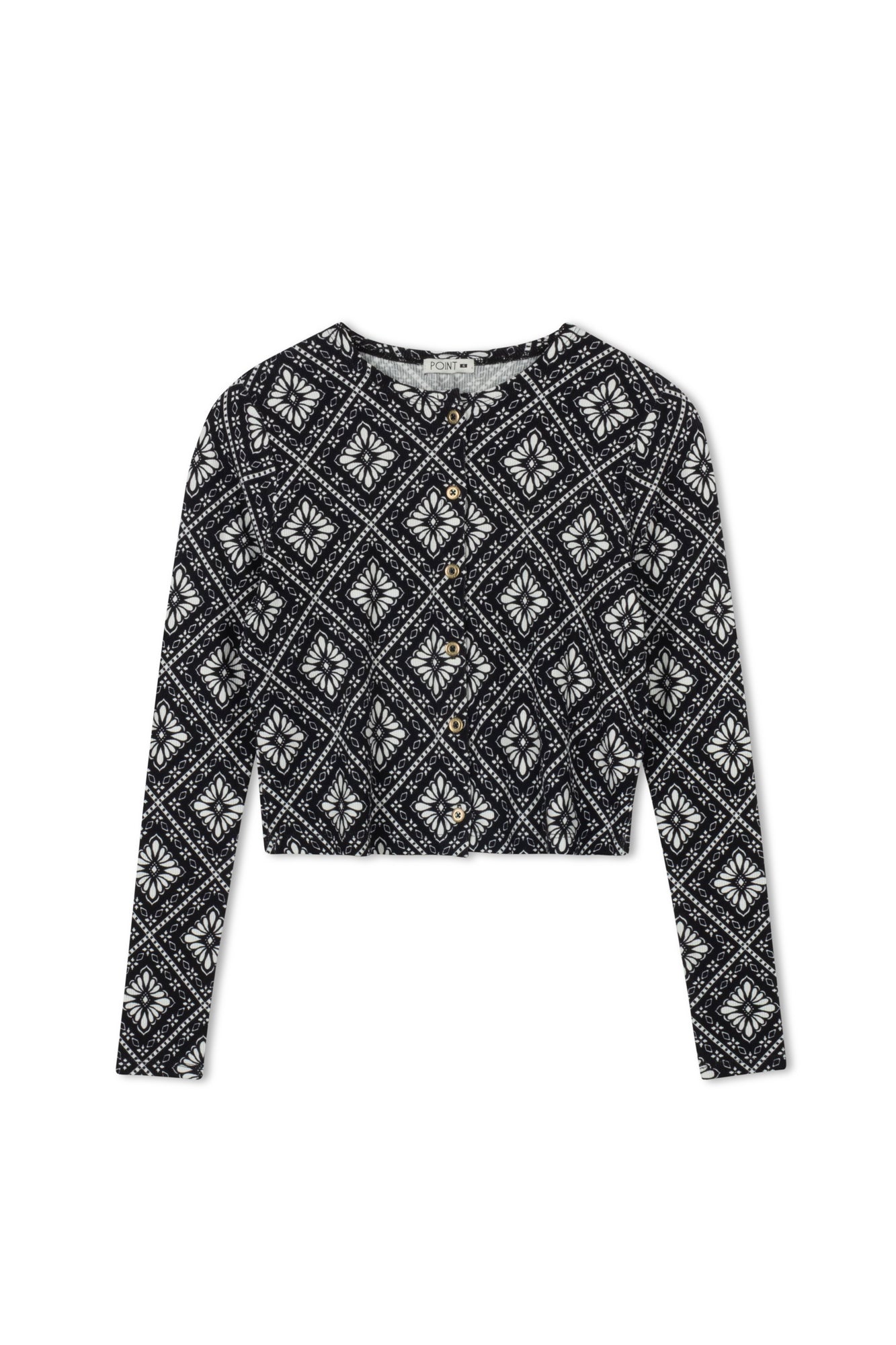 POINT PRINTED CLASSIC T-SHIRT CARDI