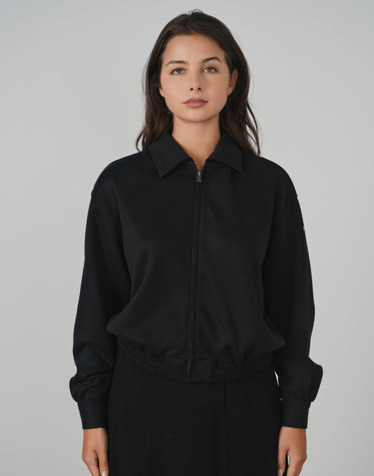 Point Zip Up Polo Jacket