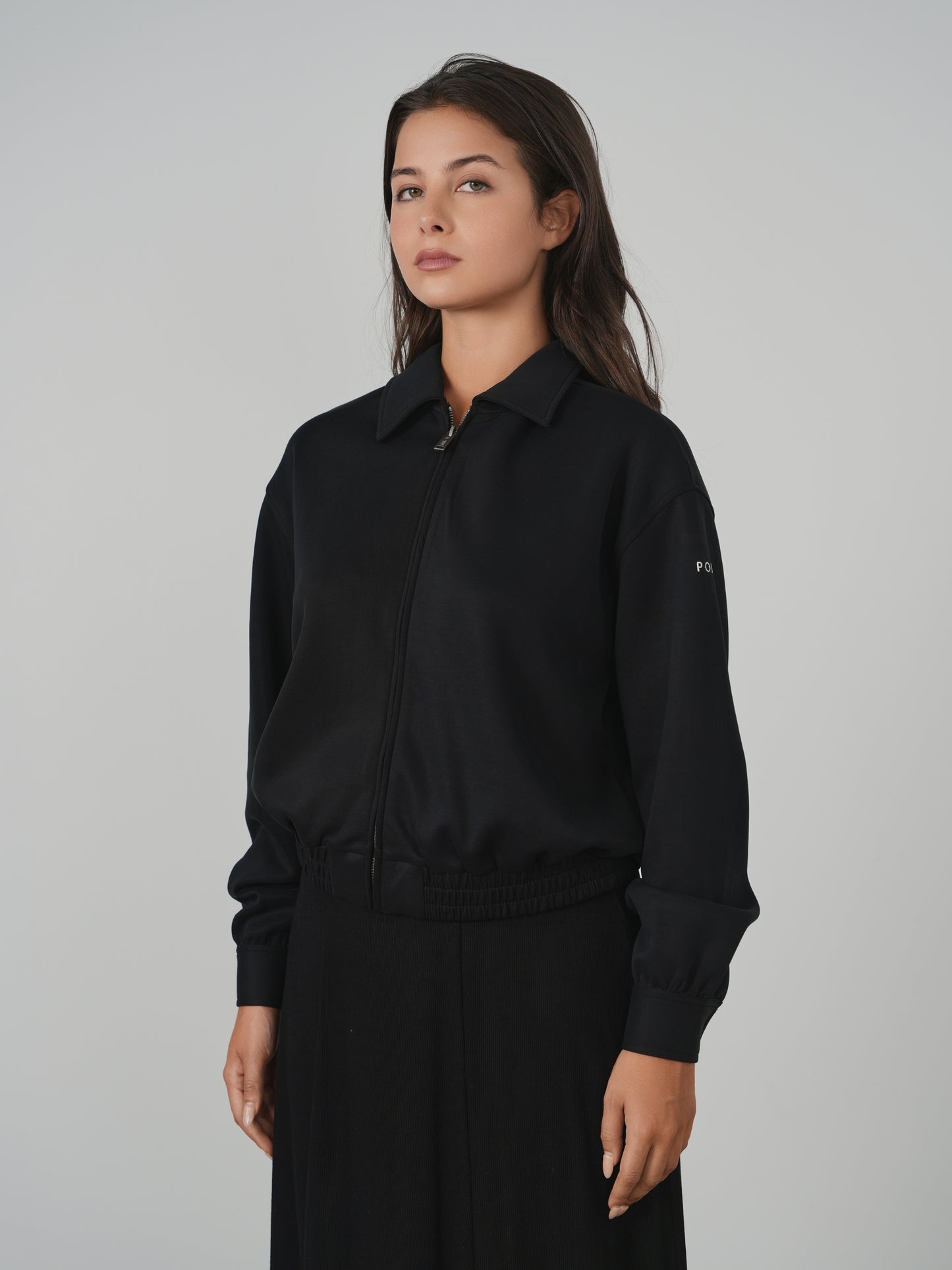 Point Zip Up Polo Jacket