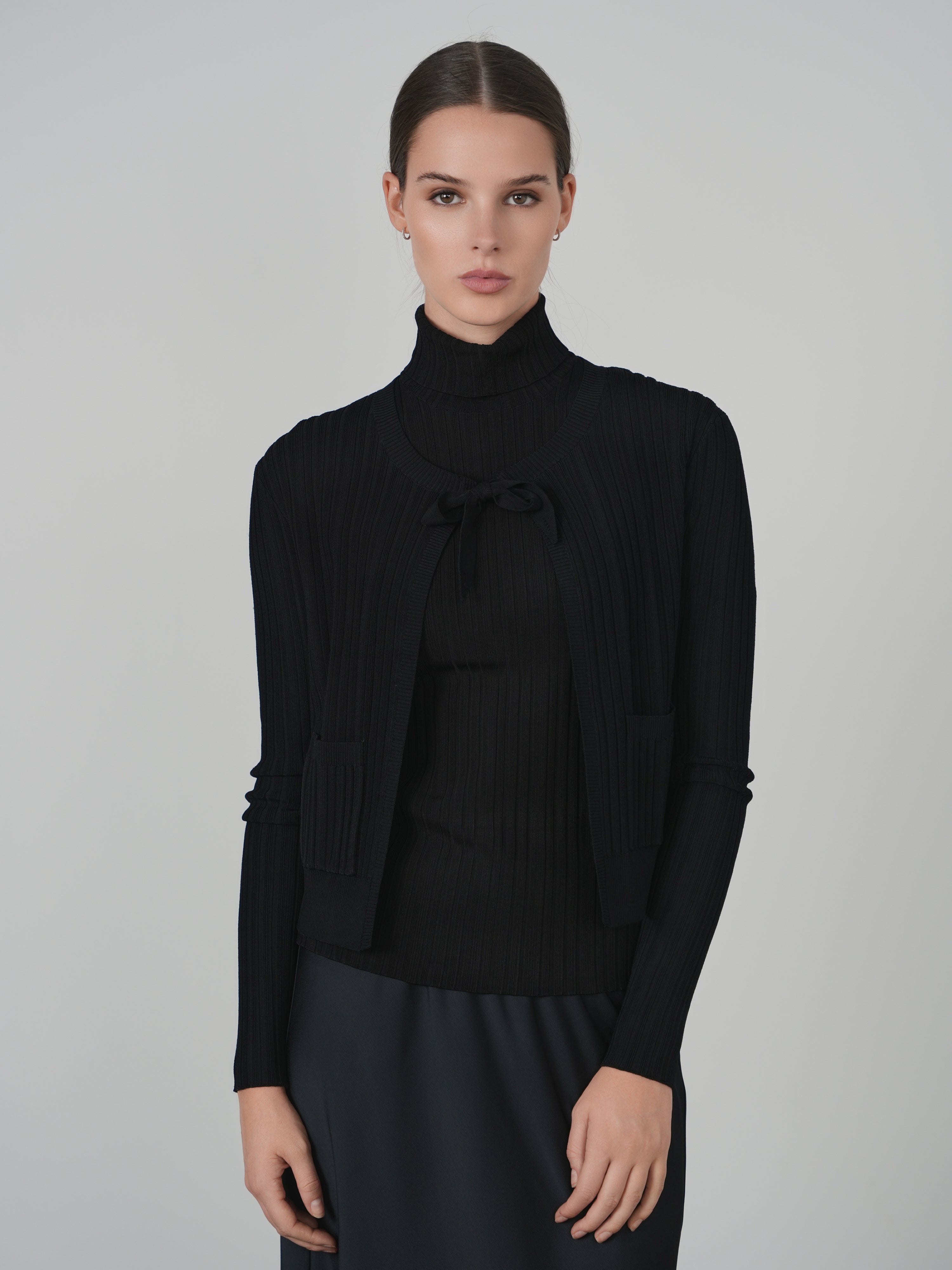 Point Sleeveless Turtleneck