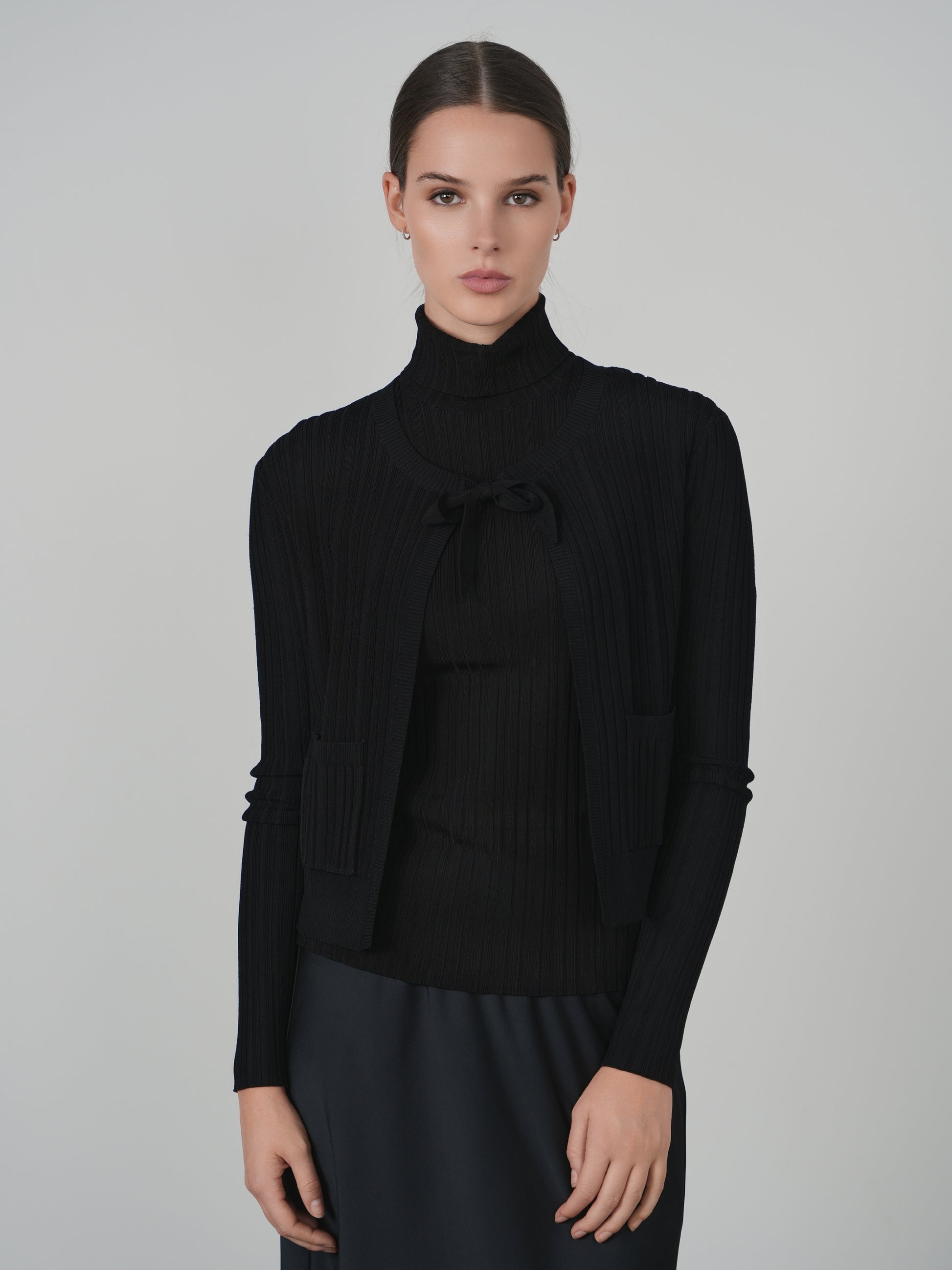 Point Sleeveless Turtleneck