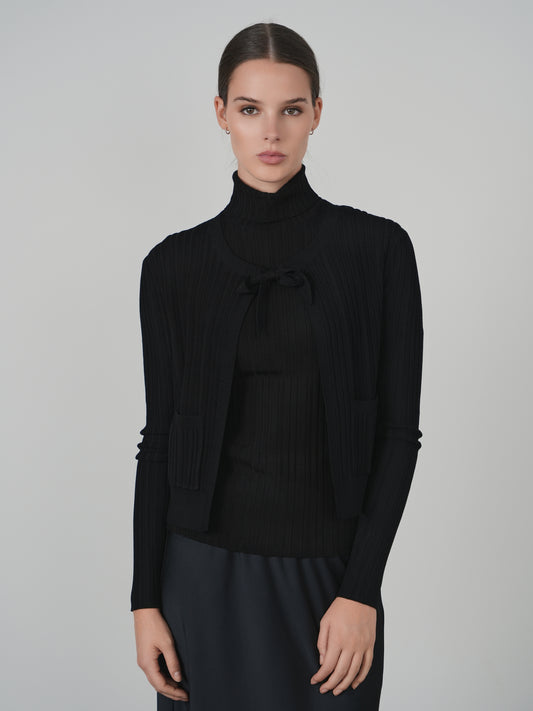 Point Sleeveless Turtleneck