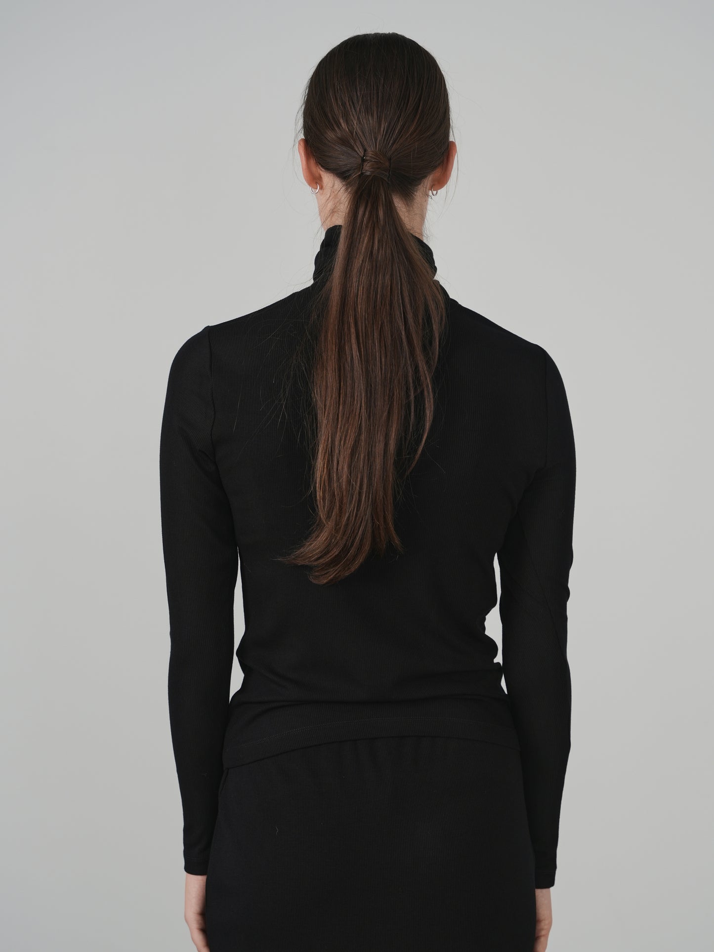 Point Jersey Rib Turtleneck