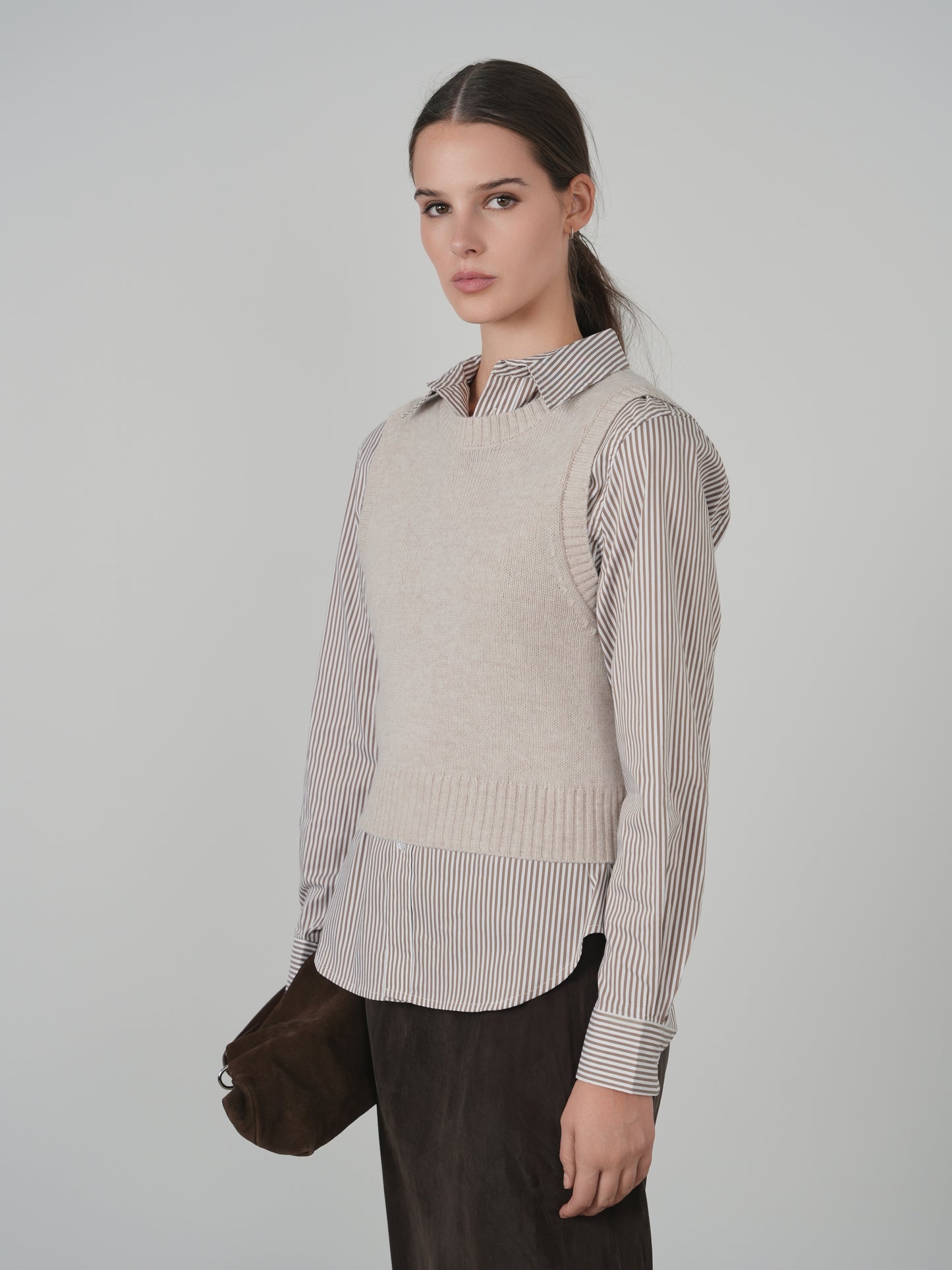 Point Melange Sweater Vest