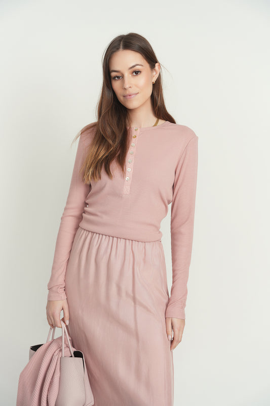 Point Pearl Button Henley