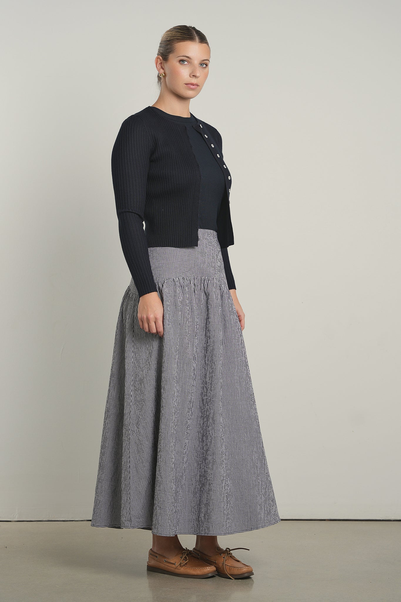 POINT GINGHAM SKIRT