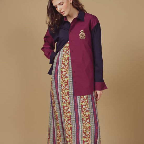 point brushed a-line dress
