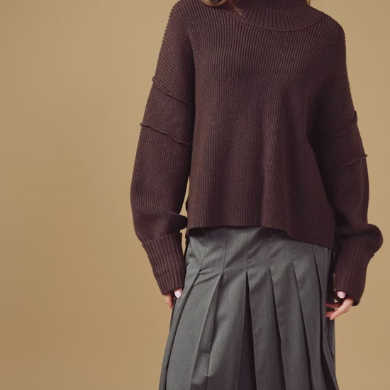 point hi-lo sweater