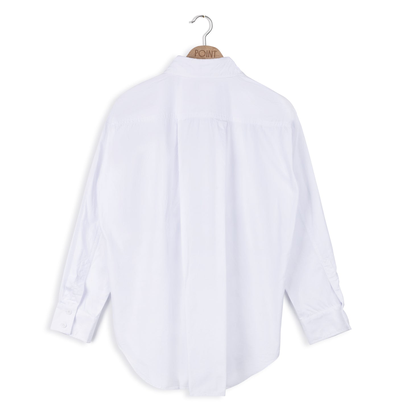 point linen blouse