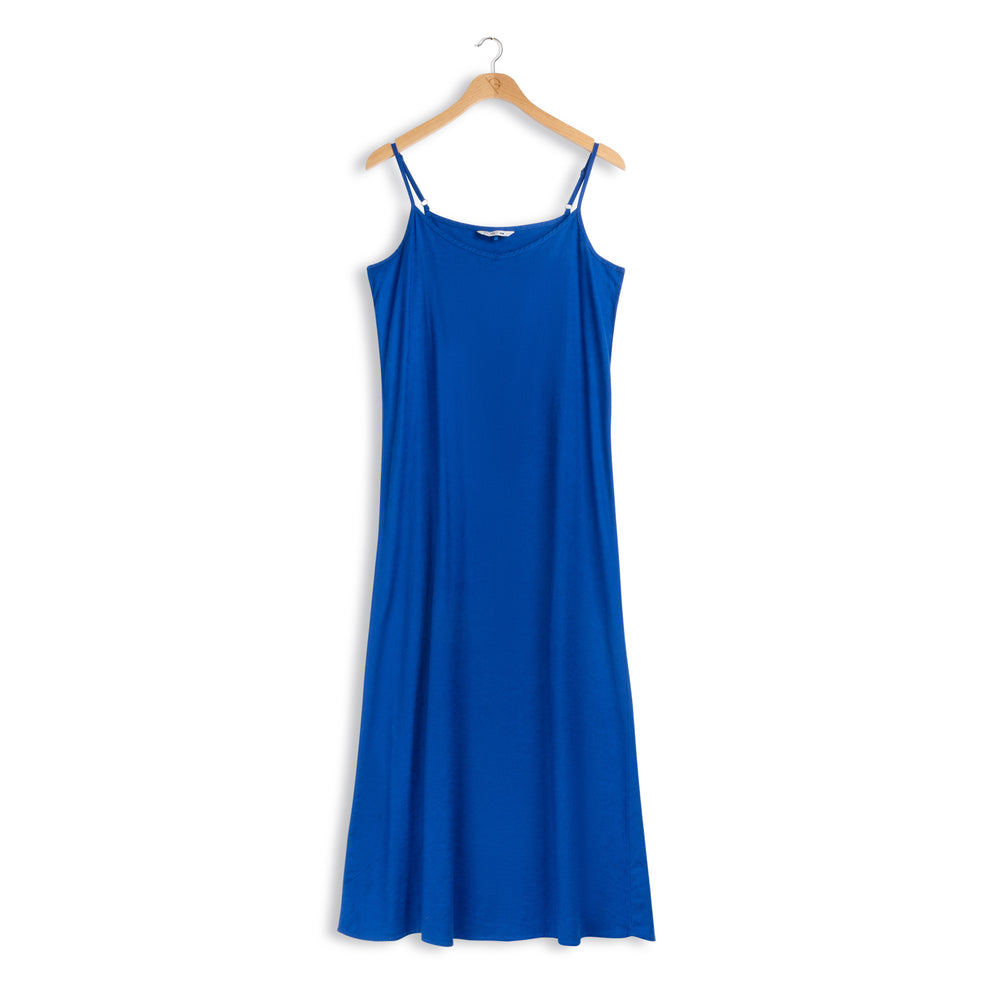 chinese dress ladies Linen V Neck Dress Persimmon / Small main image 1