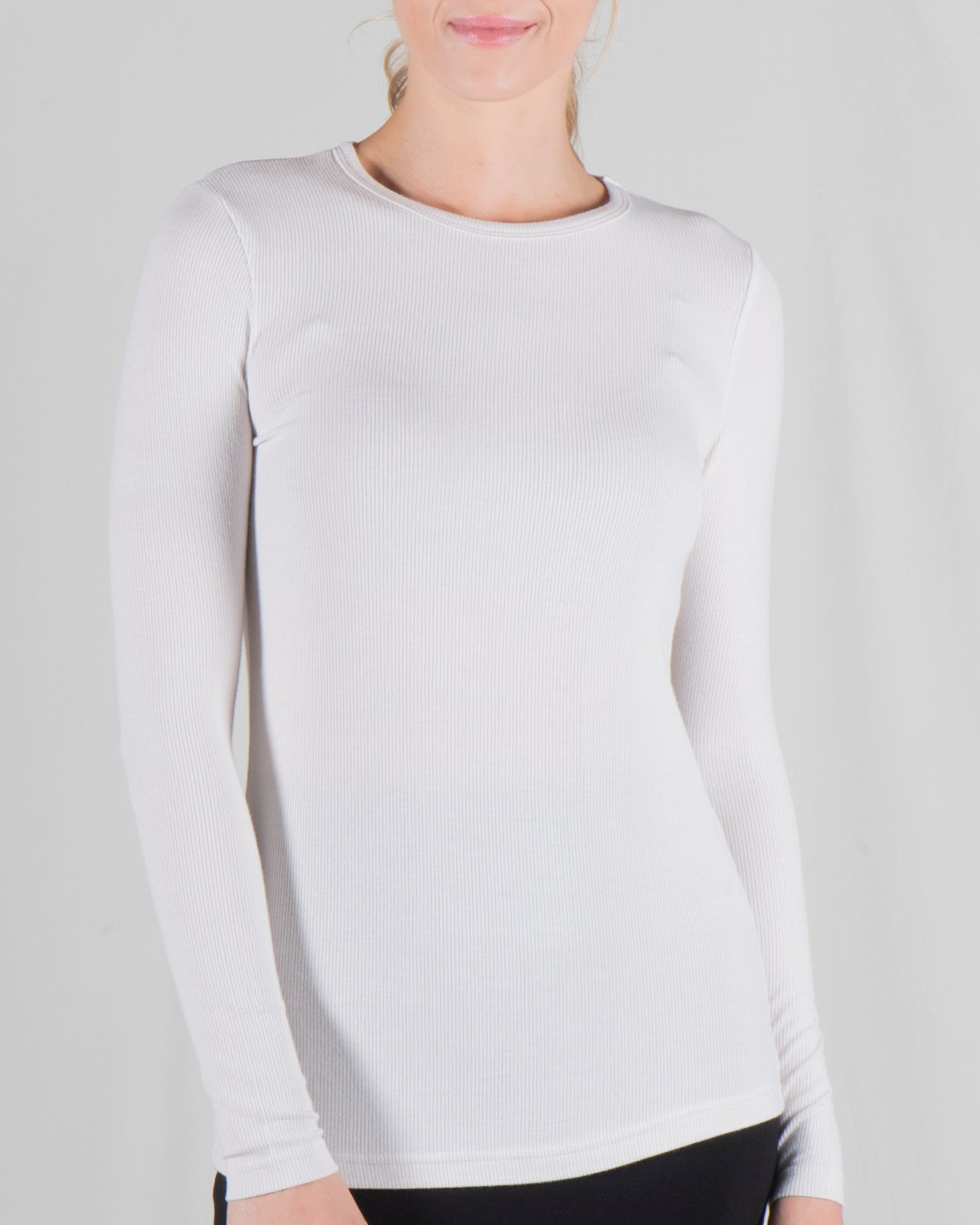 basic crew ribbed long sleeve top – Shop Point Collection