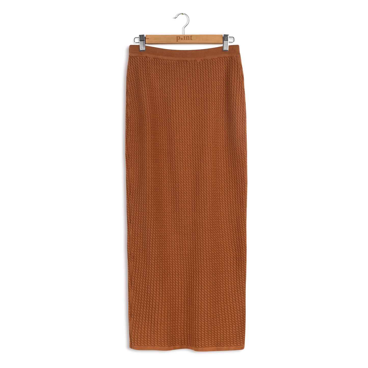 point cable maxi skirt