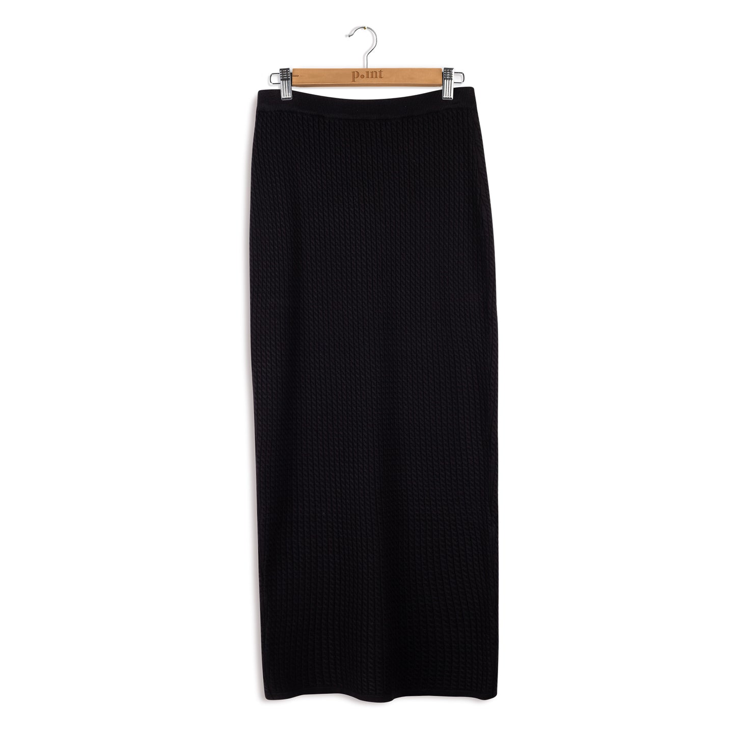 point cable maxi skirt