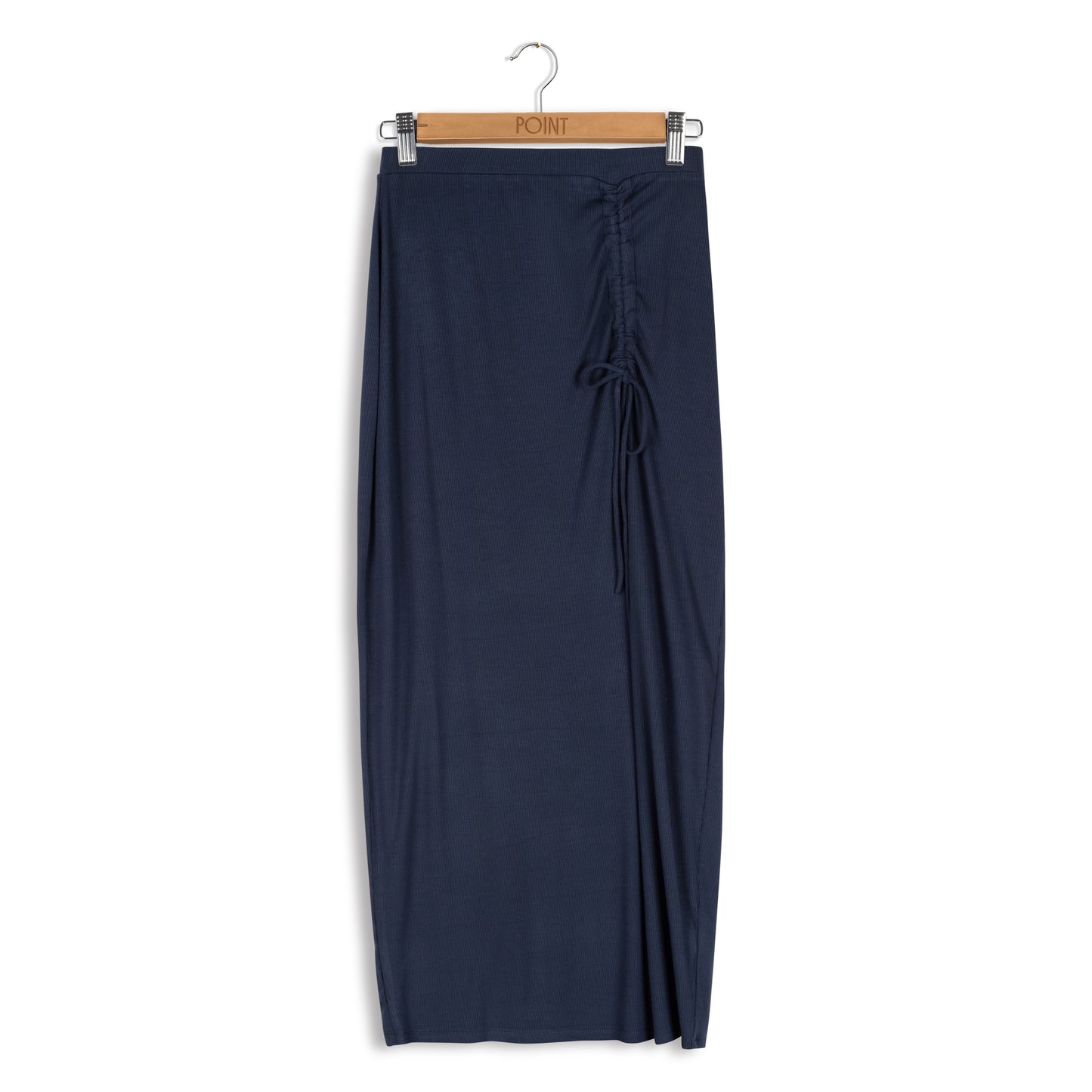 point ruched skirt