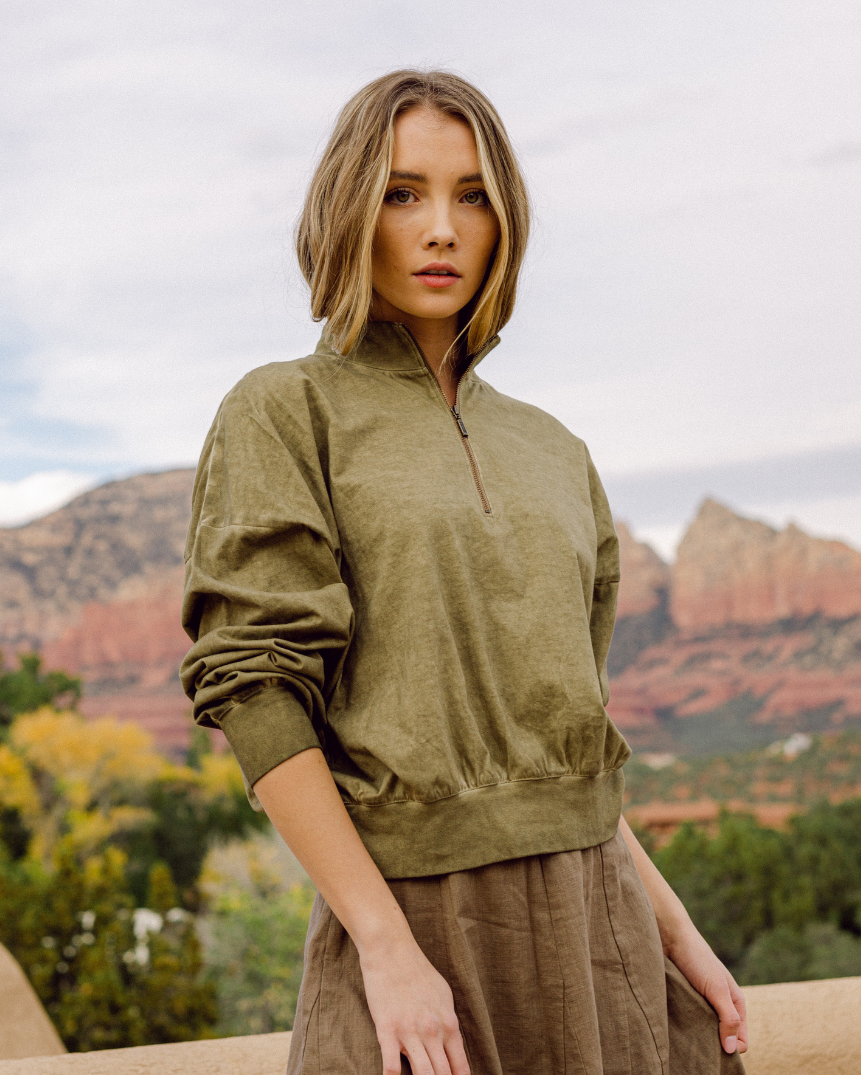 Free people summer clearance night half zip